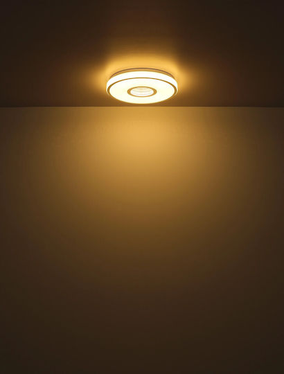 Globo Lighting Πλαφονιέρα Οροφής Γκρι με Ενσωματωμένο LED