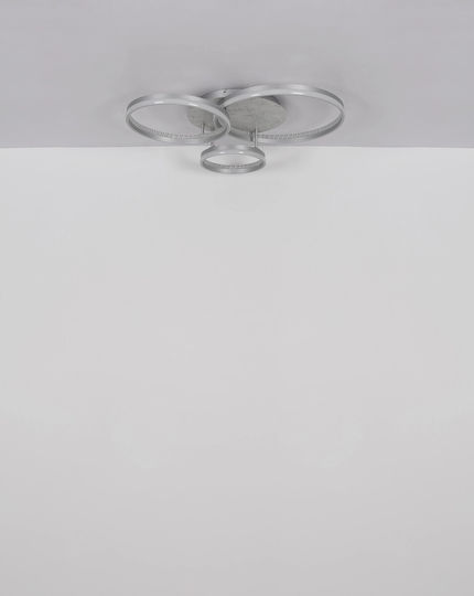 Globo Lighting Πλαφονιέρα Οροφής 85.5εκ. Ασημί