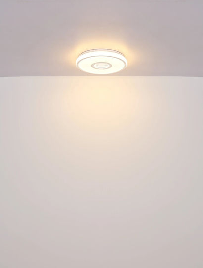 Globo Lighting Πλαφονιέρα Οροφής Γκρι με Ενσωματωμένο LED
