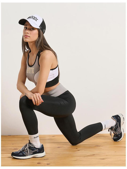 Training Women's Cropped High Waist Black Leggings