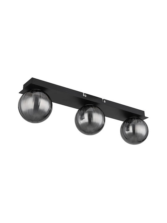Globo Lighting Таванно Осветително Тяло За Баня 50см Черно с Цокъл G9