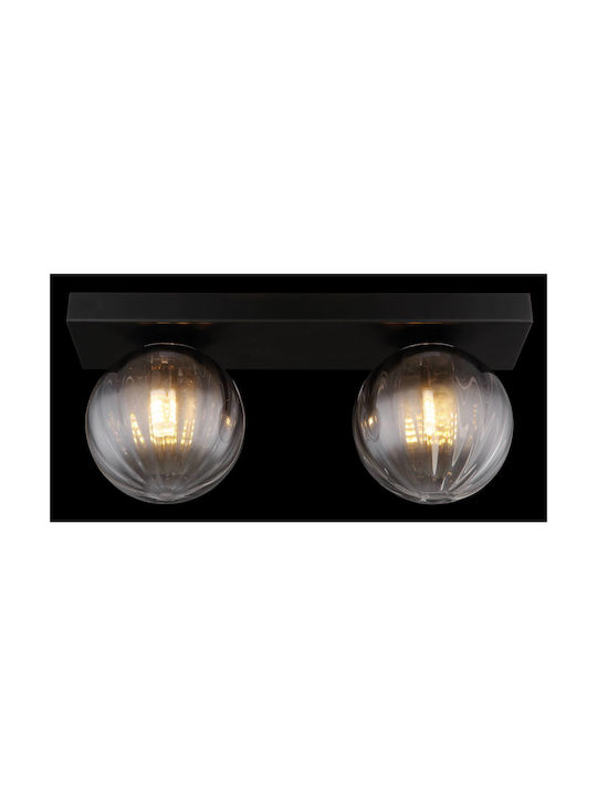 Globo Lighting Таванно Осветително Тяло 35см Черно с Цокъл G9