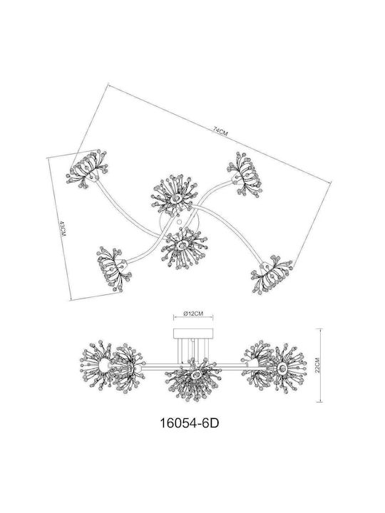 Globo Lighting Ceiling Mount Light Transparent