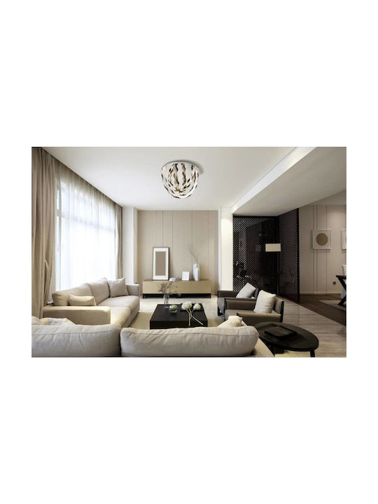 Globo Lighting Πλαφονιέρα Οροφής Διάφανη