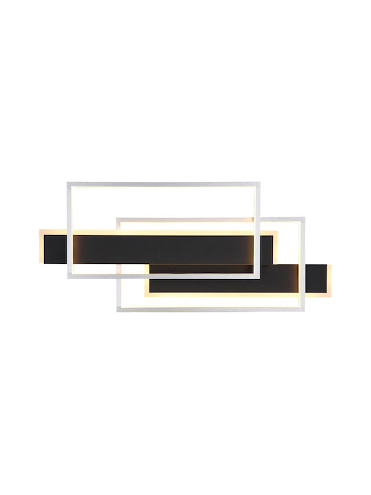 Globo Lighting Πλαφονιέρα Οροφής Μαύρη με Ενσωματωμένο LED