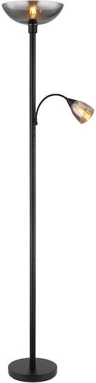 Globo Lighting Floor Lamp H178xL30cm with Lamp Bulb Base E27 Black