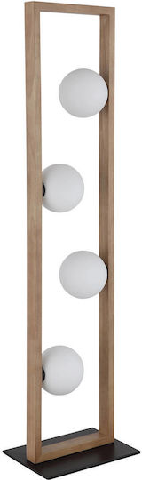 Globo Lighting Floor Lamp H110xL28cm with G9 Bulb Socket Brown