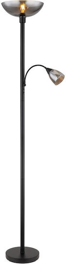 Globo Lighting Floor Lamp H178xL30cm with Lamp Bulb Base E27 Black