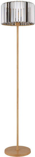 Globo Lighting Floor Lamp Height 150cm with Lamp Bulb Base E27 Beige