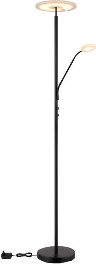 Globo Lighting LED Floor Lamp with Warm White Light Black