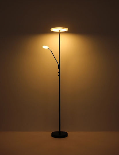 Globo Lighting LED Floor Lamp with Warm White Light Black