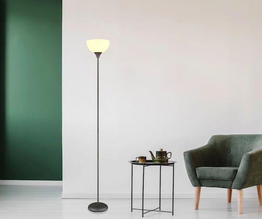 Globo Lighting Floor Lamp H178.5xL25cm with Lamp Bulb Base E27 Black