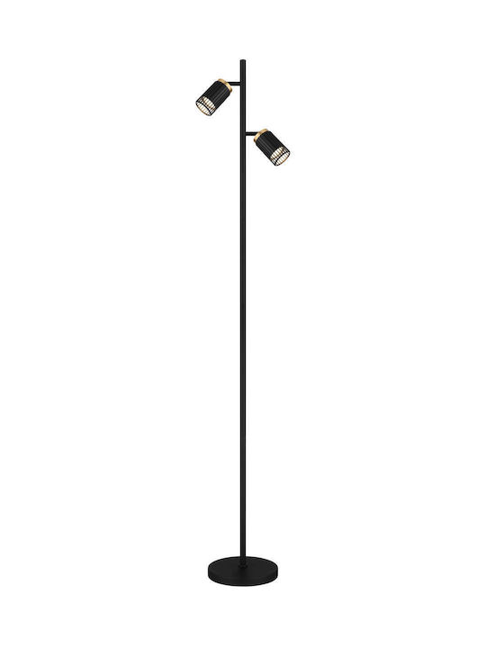 Globo Lighting Φωτιστικό Δαπέδου Υ158εκ. Μαύρο