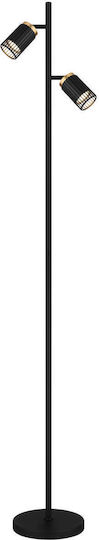 Globo Lighting Floor Lamp H158cm. Black