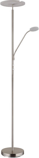 Globo Lighting LED Floor Lamp with Warm White Light Silver
