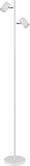 Globo Lighting Floor Lamp with Socket for Bulb GU10 White