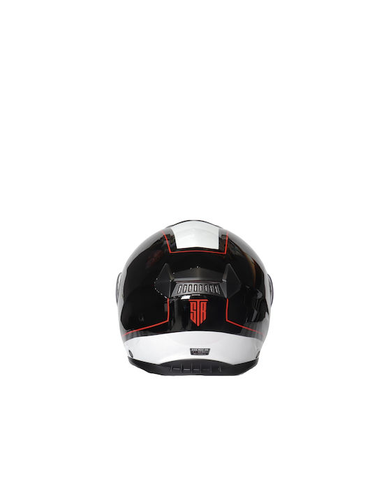 STR Veloce Motorcycle Helmet Flip-Up ECE 22.06 1650gr with Sunvisor