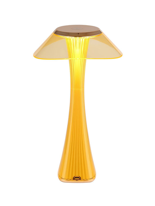 Globo Lighting Πορτατίφ LED με Μελί Καπέλο και Βάση