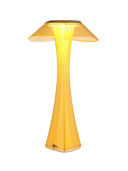 Globo Lighting Πορτατίφ LED με Μελί Καπέλο και Βάση