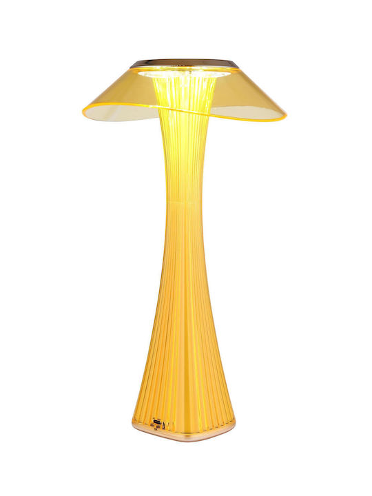 Globo Lighting Πορτατίφ LED με Μελί Καπέλο και Βάση