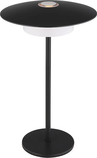 Globo Lighting Lămpi De Masă Metalice Led Încorporat Cu Pălărie Neagră Și Bază