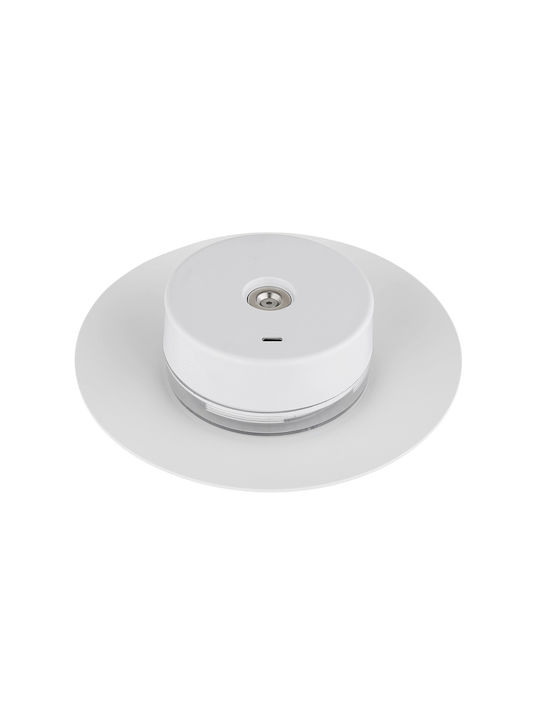 Globo Lighting Πορτατίφ LED με Λευκό Καπέλο και Βάση