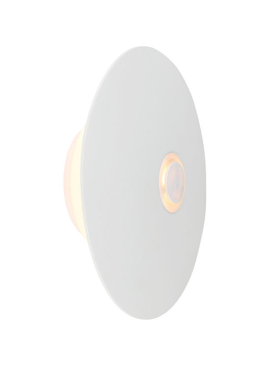 Globo Lighting Πορτατίφ LED με Λευκό Καπέλο και Βάση