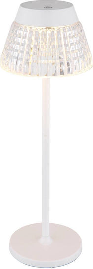 Globo Lighting Metal Table Lamp with Transparent Shade and Base