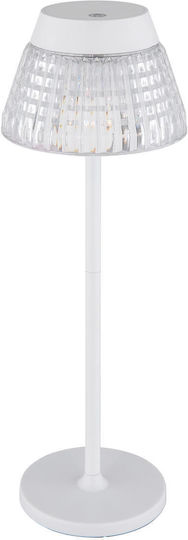 Globo Lighting Metal Table Lamp with Transparent Shade and Base