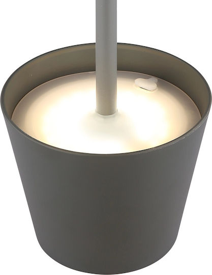 Globo Lighting Πορτατίφ με Γκρι Καπέλο και Βάση