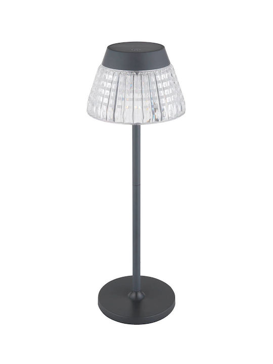 Globo Lighting Table Lamp LED with Gray Shade and Base