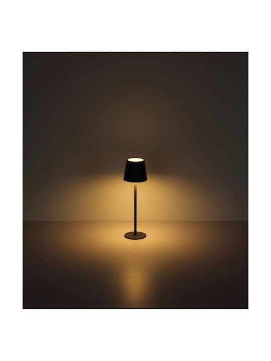 Globo Lighting Table Lamp with Gray Shade and Base