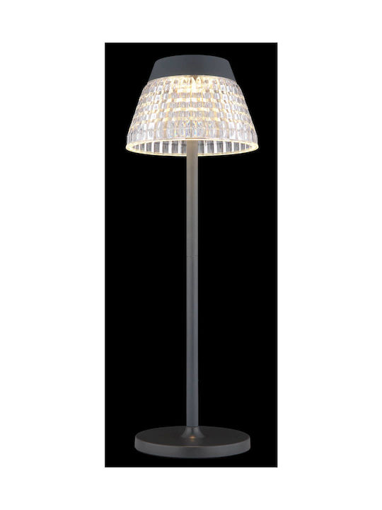 Globo Lighting Table Lamp LED with Gray Shade and Base