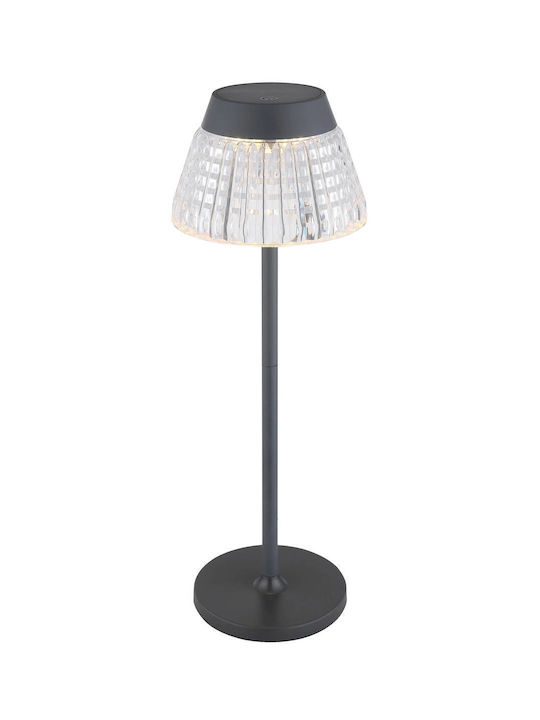Globo Lighting Table Lamp LED with Gray Shade and Base