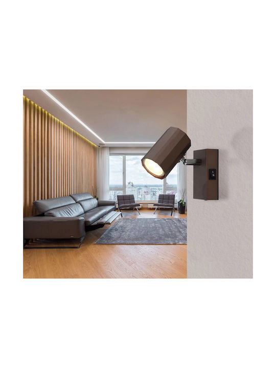Globo Lighting Einzel Spot in Braun Farbe