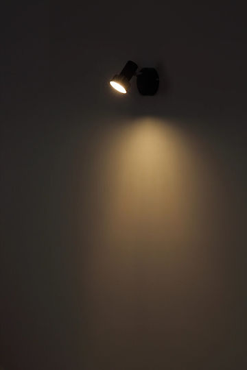 Globo Lighting Single Spot in Black Color
