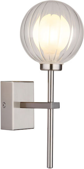 Globo Lighting Φωτιστικό Τοίχου Ασημί 10εκ. Globo Lighting Φωτιστικό Τοίχου Ασημί 10εκ.
