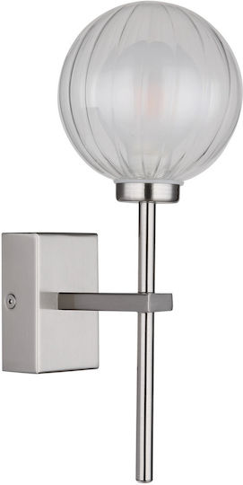 Globo Lighting Φωτιστικό Τοίχου με Ντουί G9 Ασημί 10εκ.