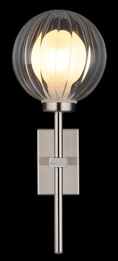 Globo Lighting Φωτιστικό Τοίχου με Ντουί G9 Ασημί 10εκ.