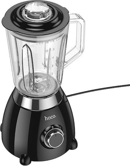 Hoco Μπλέντερ με Πλαστική Κανάτα 1.5 lt 500W Μαύρο HE33