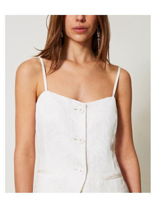 Women's Blouse Satin White