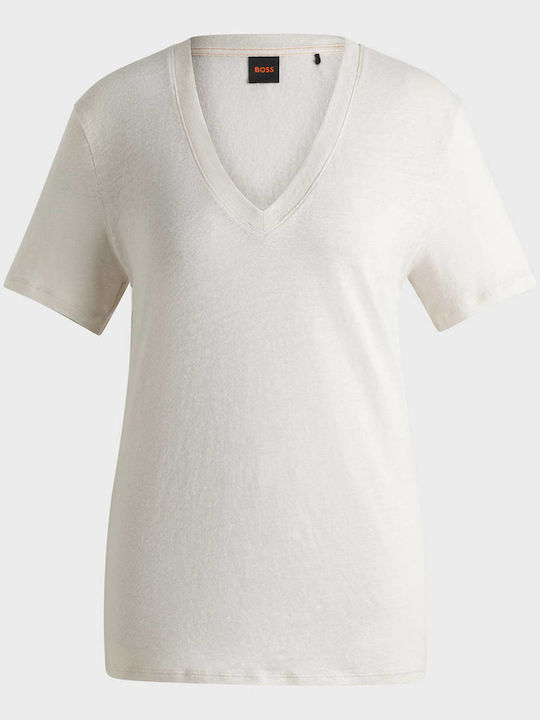 Γυναικείο T-shirt Ecru