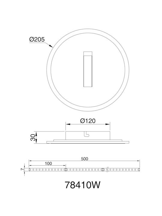 Globo Lighting Φωτιστικό Τοίχου Καφέ Globo Lighting Φωτιστικό Τοίχου Καφέ