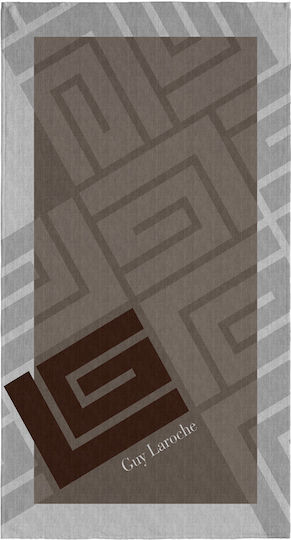 Guy Laroche Velour Printed Gray 175x100cm