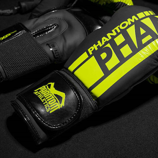 Phantom Apex Mănuși de Box din Piele Sintetică pentru Competiție Negre