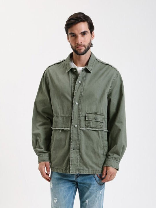 Long Sleeve Overshirt Olive