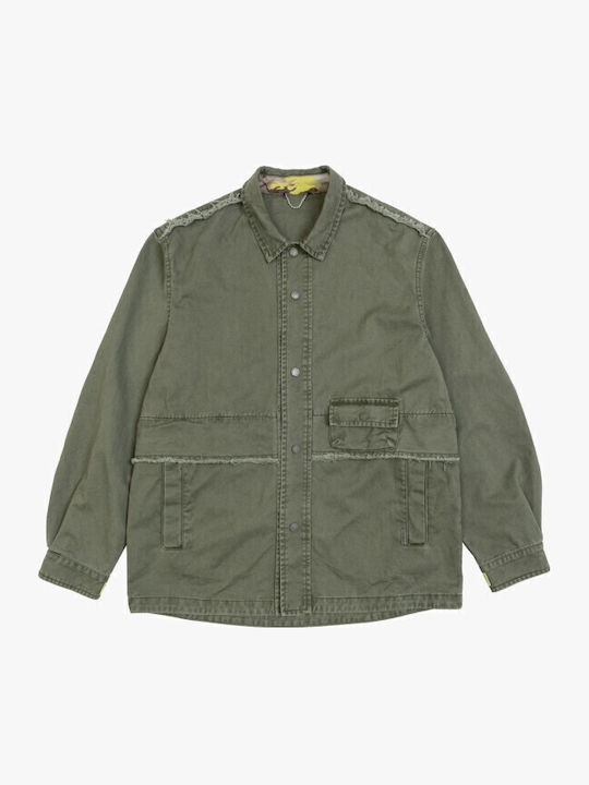 Long Sleeve Overshirt Olive