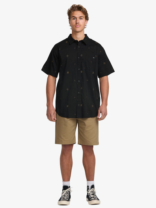 Sundays Mini Short-sleeved Cotton Shirt Black