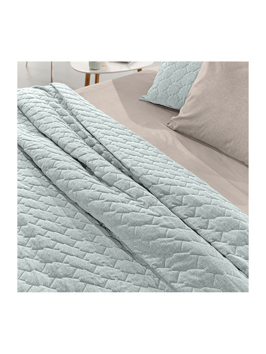 Guy Laroche Kiara Σετ Κουβερλί Υπέρδιπλο Microfiber Mint 220x240cm 2τμχ