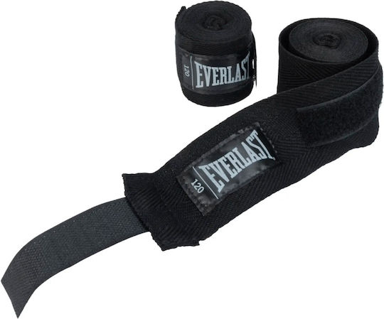 Everlast 305 Cm Black Breathable Solid Boxing Wraps